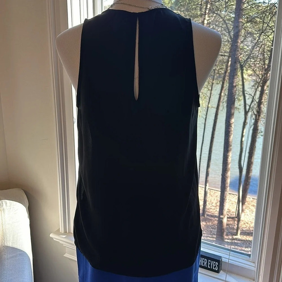 Eight * Sixty Black Blouse with zipper detail, So cute! - Picture 4 of 5